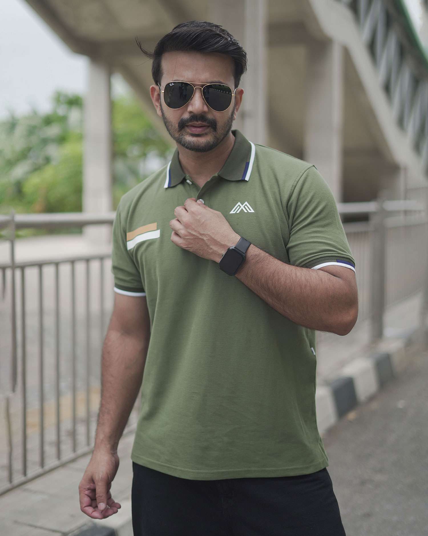 PK Cotton Polo - Olive Green