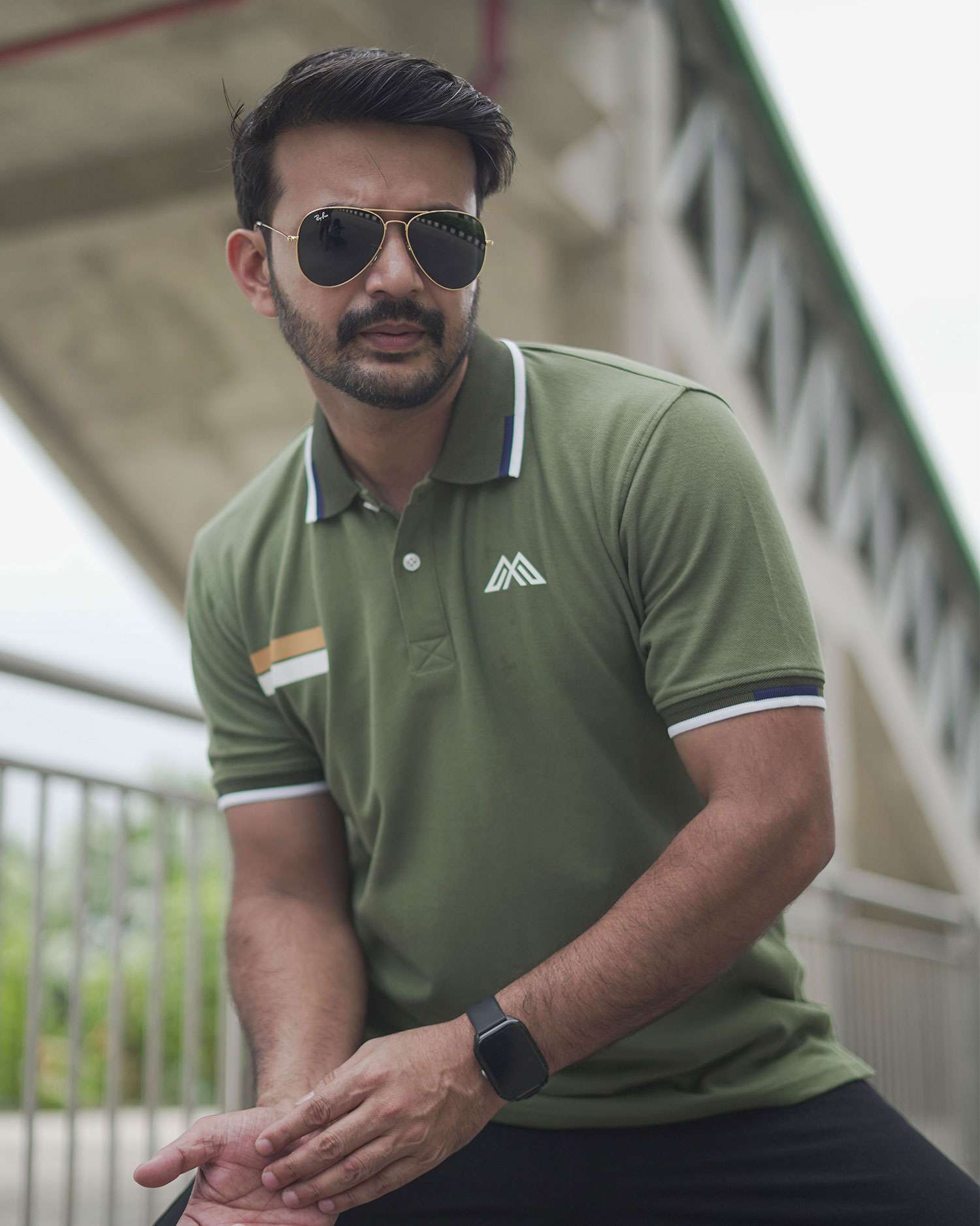 PK Cotton Polo - Olive Green
