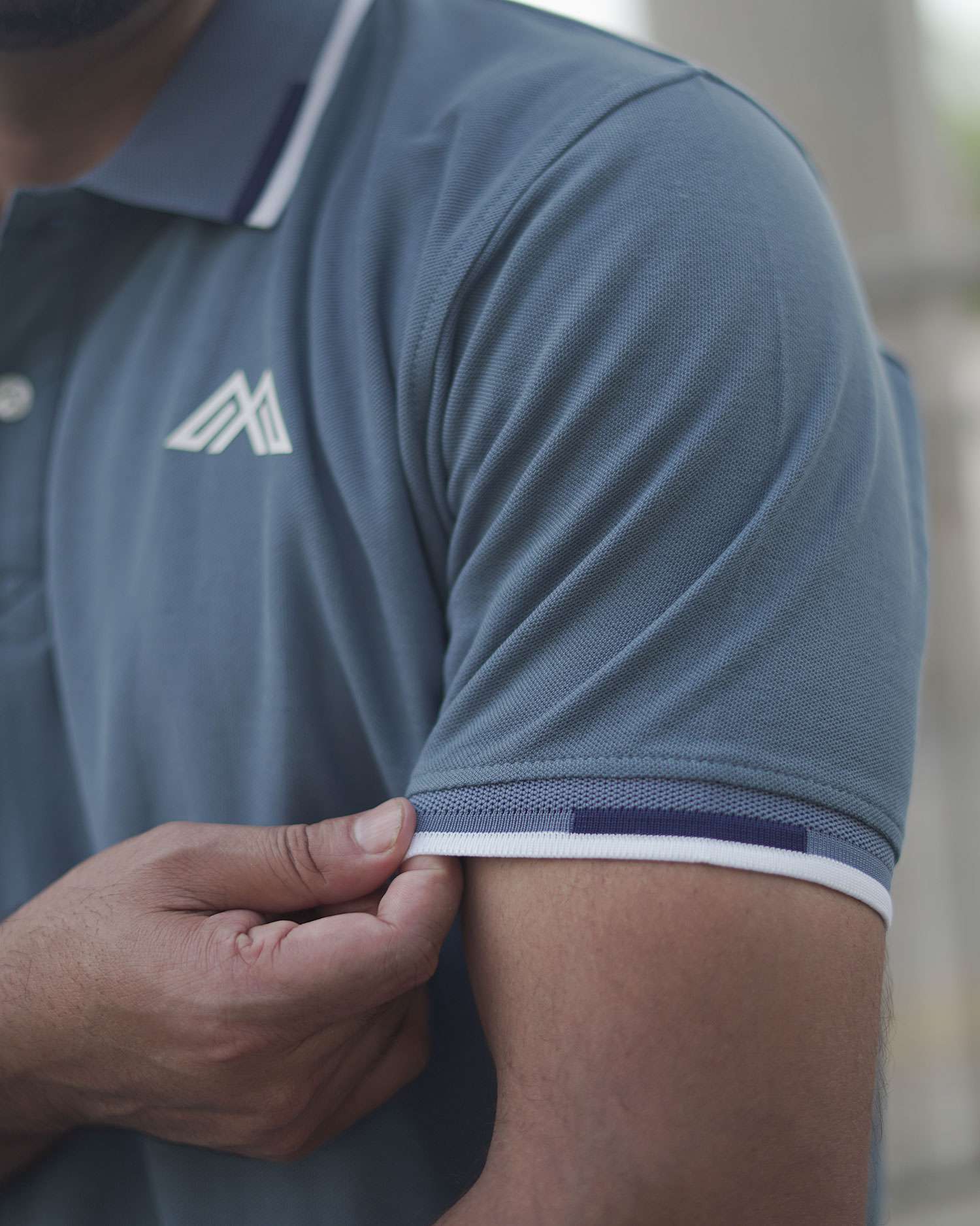 PK Cotton Polo - Steel Blue