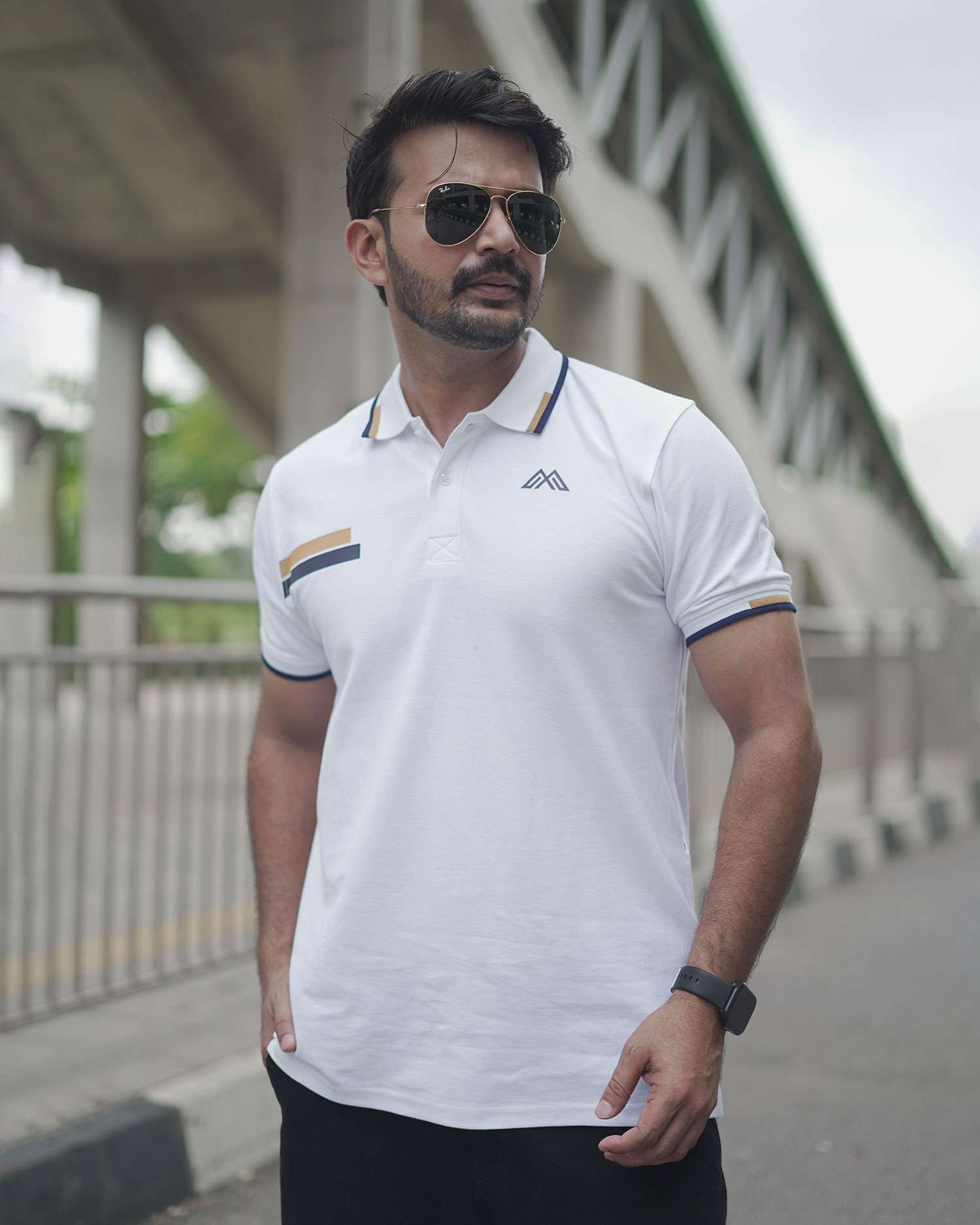 PK Cotton Polo - White