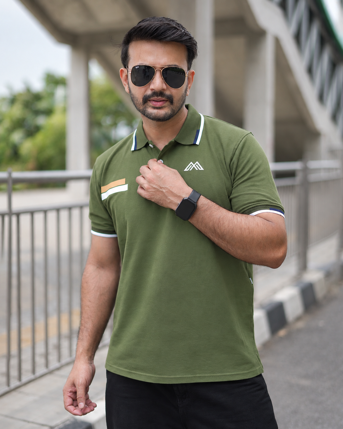 PK Cotton Polo - Olive Green