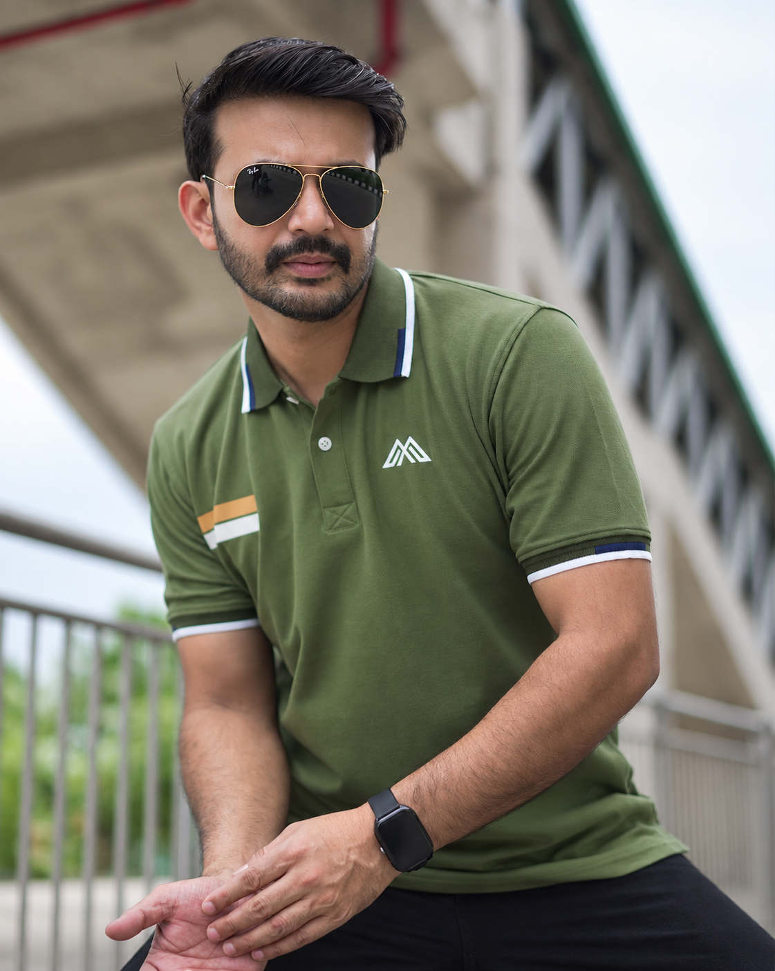 PK Cotton Polo - Olive Green
