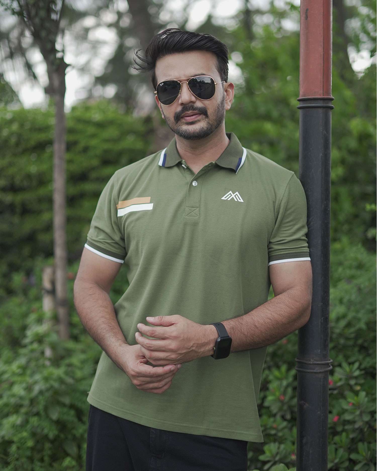 PK Cotton Polo - Olive Green