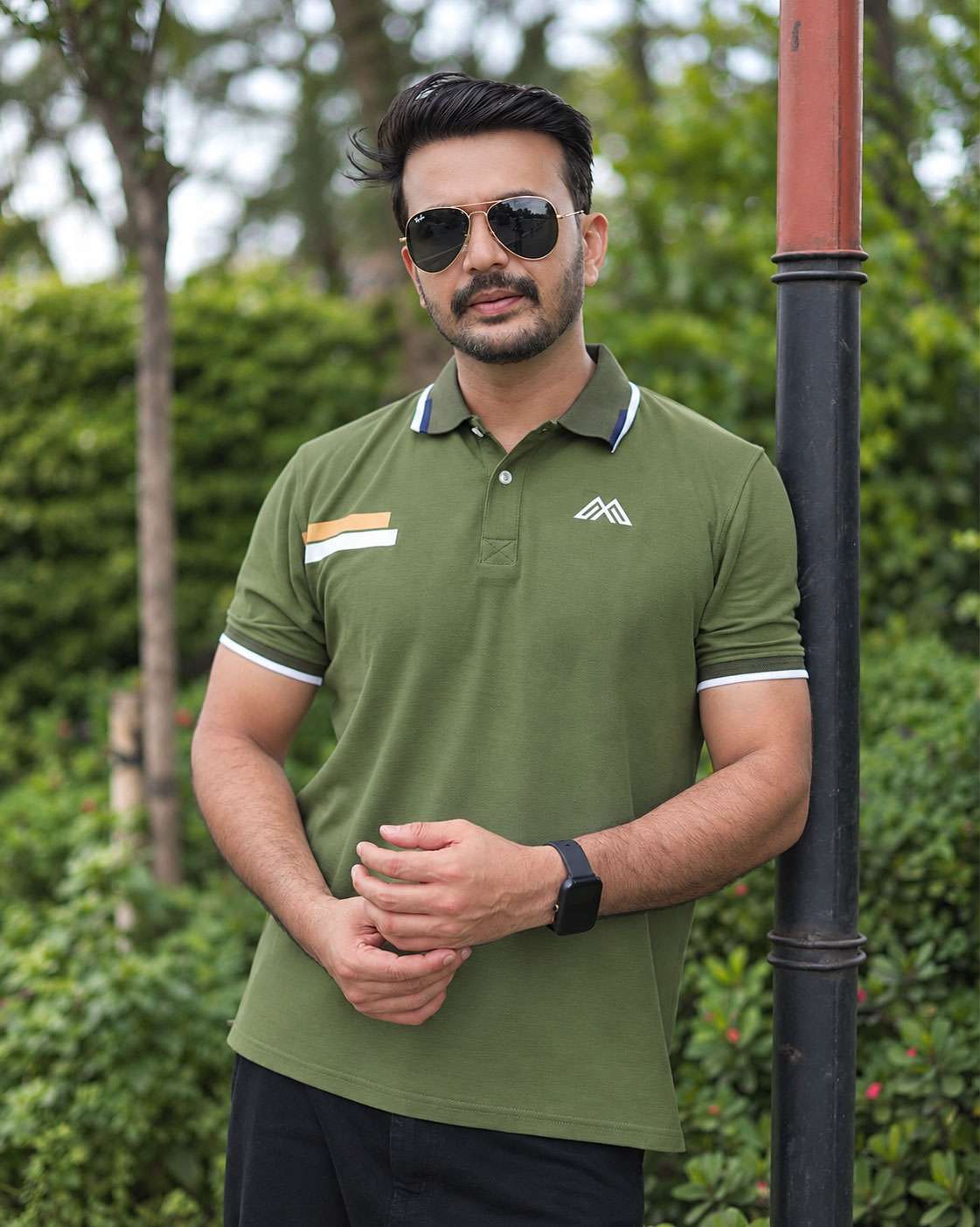 PK Cotton Polo - Olive Green