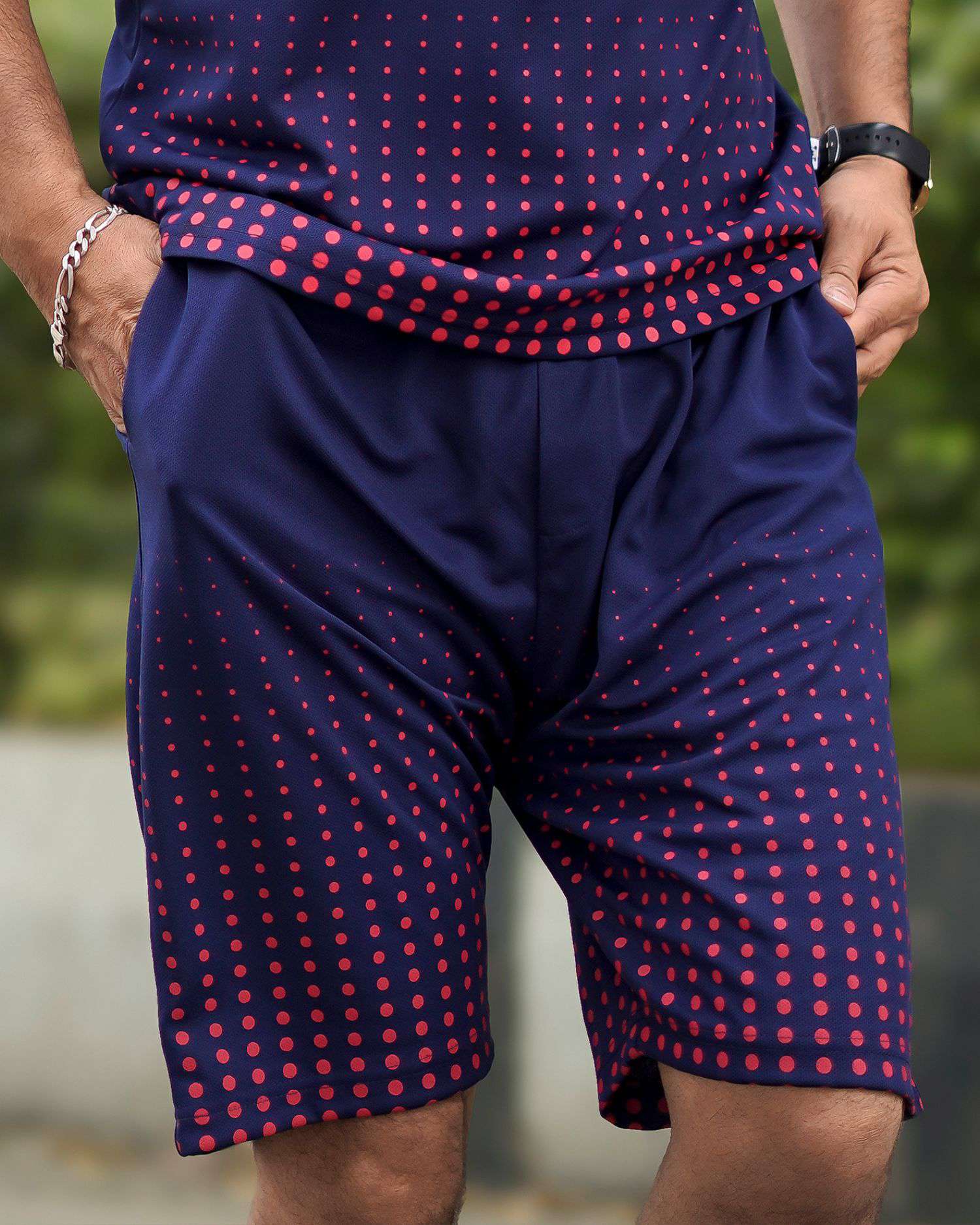 Mens Activewear Sports Shorts - Navy Blue