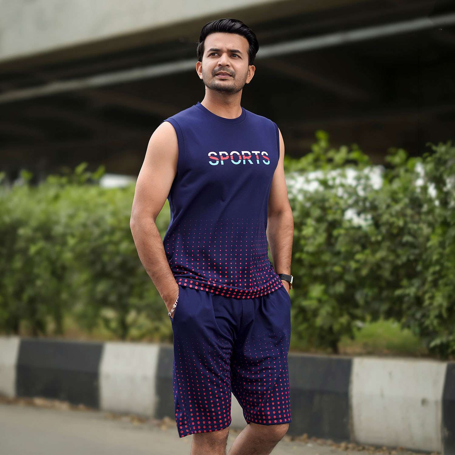 Mens Active Wear Set (Meggie T-shirt & Short) | MFT5011